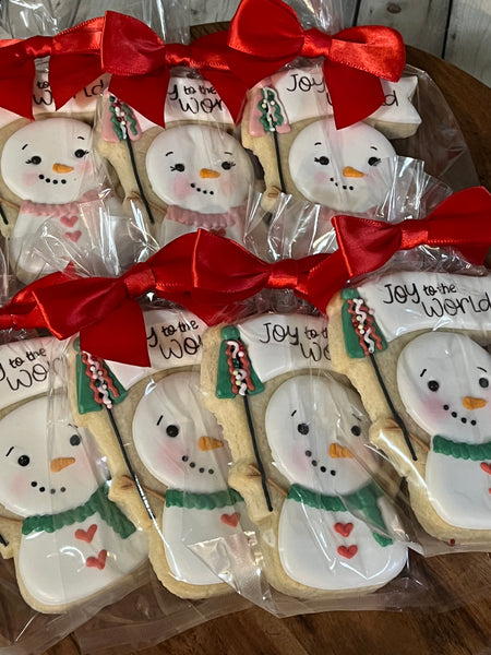 Personalized Snowman Gift Cookie