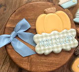 Large Pumpkin Plaque