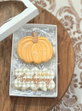 Pumpkin Thanksgiving Wish Gift Box of 2 Cookies