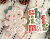 Gingerbread Girl Christmas Gift set of 2