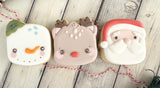North Pole Characters Sleeve of 3 Cookies