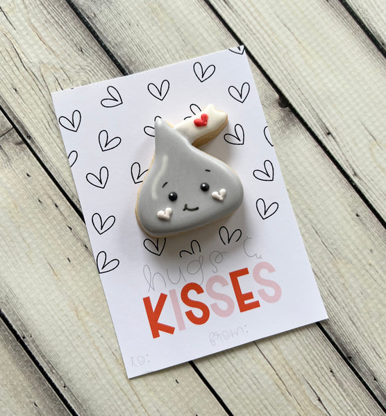 Hugs & Kisses Cookie Card
