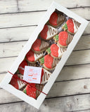 Chocolate Covered Strawberries Mini Cookies (sets of 4 or 12)