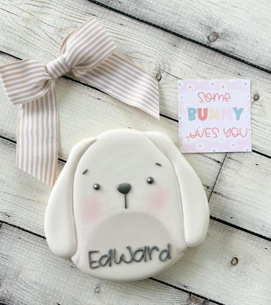 Personalized Squishy Bunny Gift Cookie
