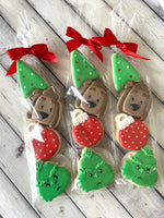 Grinch Mini Cookies (sets of 4) I
