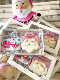 Personalized Cowboy Santa Cookie