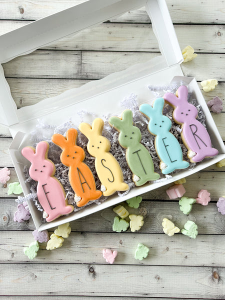 Skinny Bunnies Easter Gift Box of Cookies (set of 6)